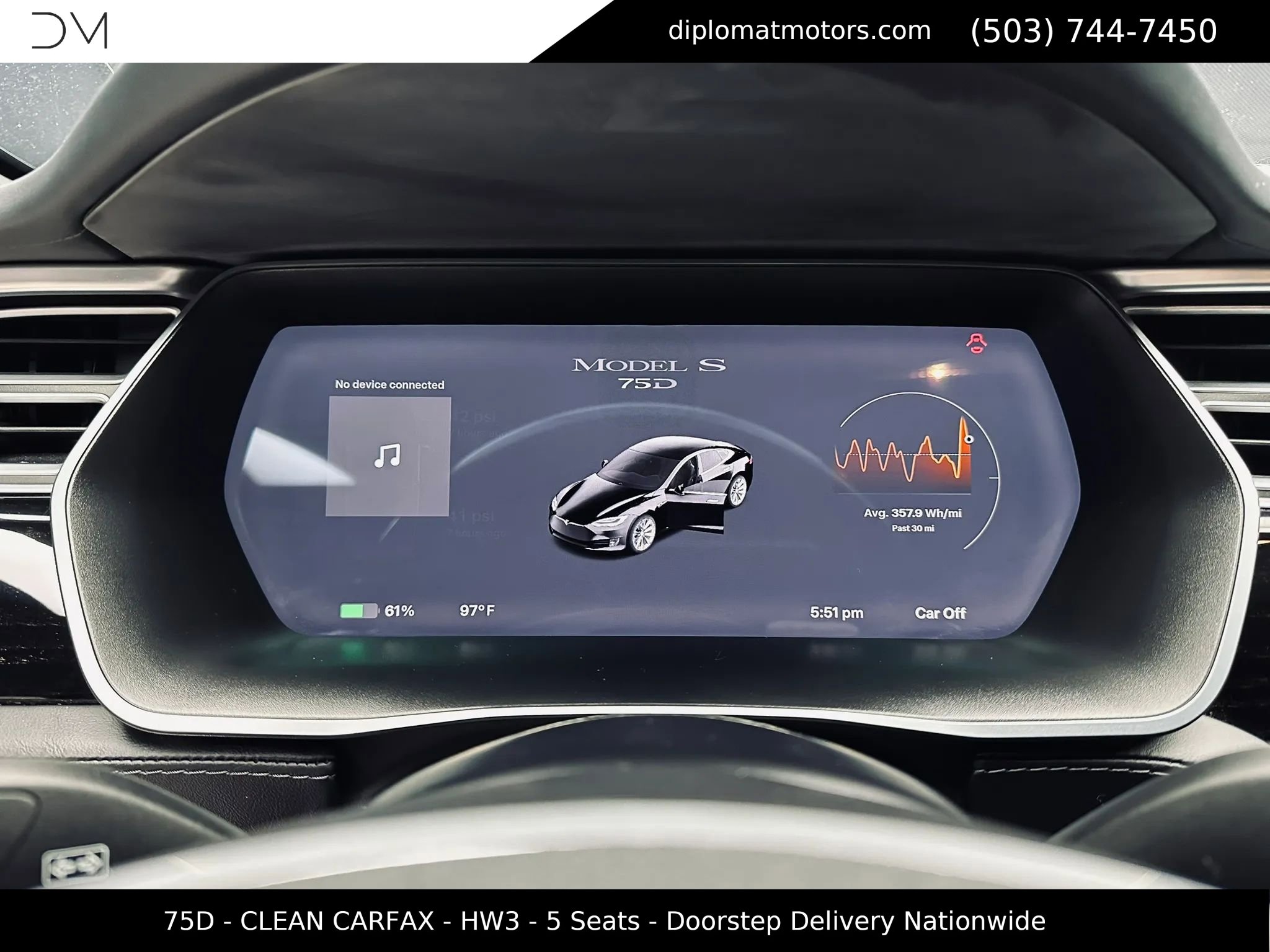Used 2018 Tesla Model S 75D AWD/4WD image 31
