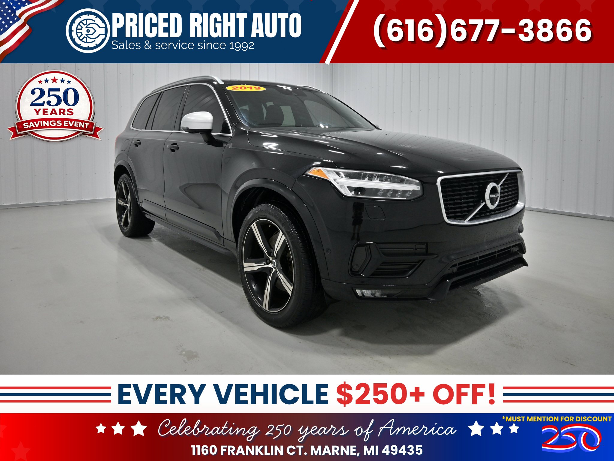 Used 2019 Volvo XC90 T6 R-Design w/ Advanced Package