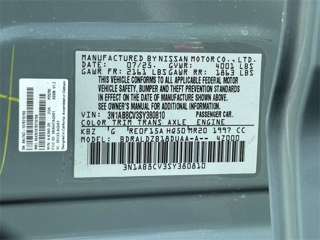 New 2025 Nissan Sentra SV w/ All-Weather Package image 25