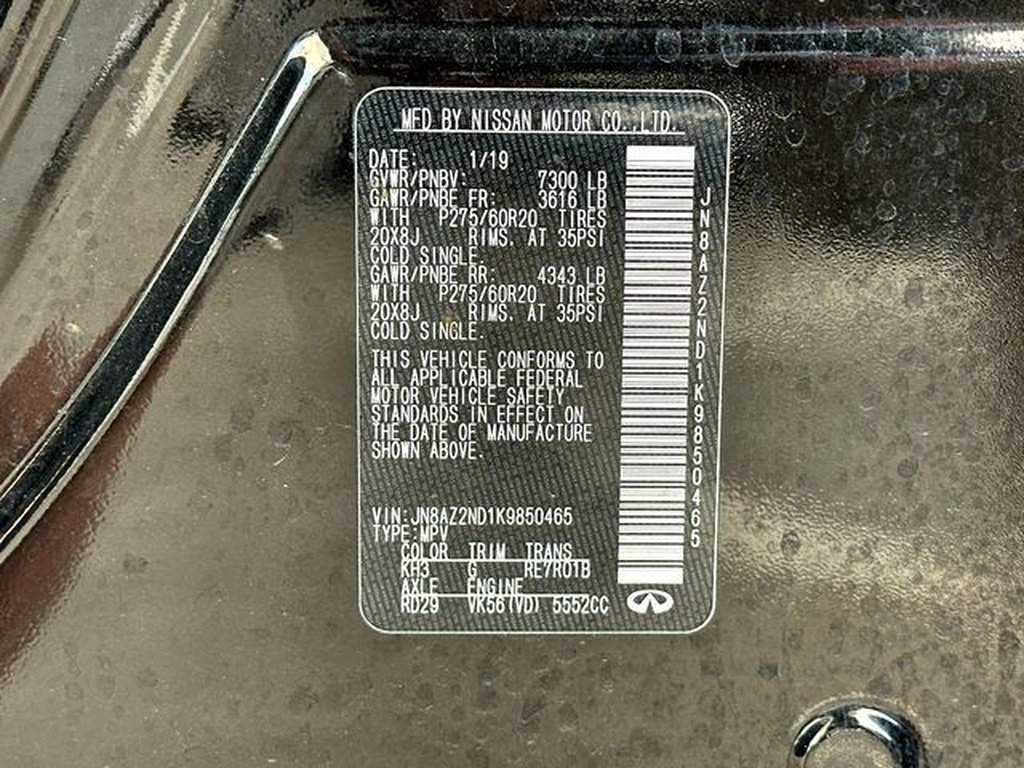 Used 2019 INFINITI QX80 Luxe w/ Proassist Package RWD image 35