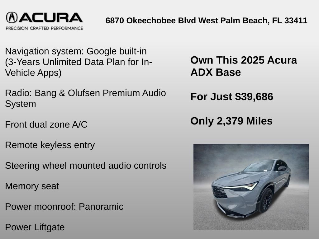 Used 2025 Acura ADX A-Spec AWD/4WD image 6