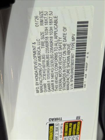 New 2026 Honda Odyssey EX-L image 16