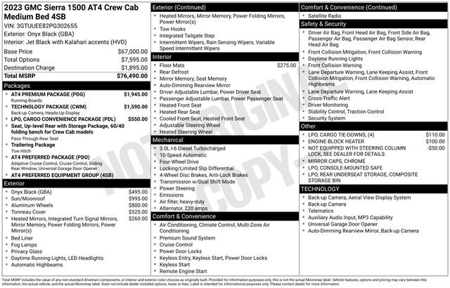 Certified 2023 GMC Sierra 1500 AT4 w/ AT4 Premium Package AWD/4WD image 6