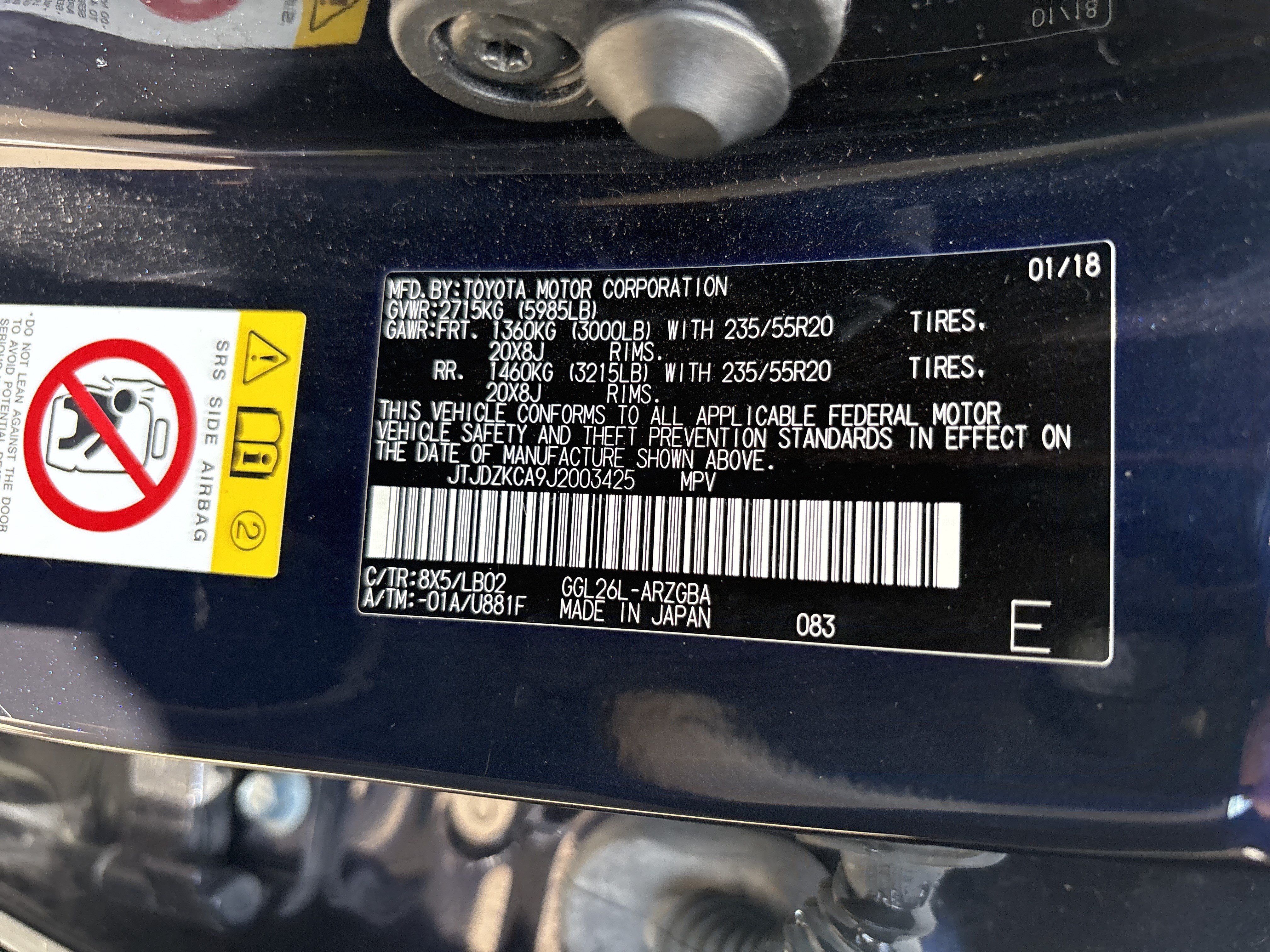 Used 2018 Lexus RX 350L AWD image 35