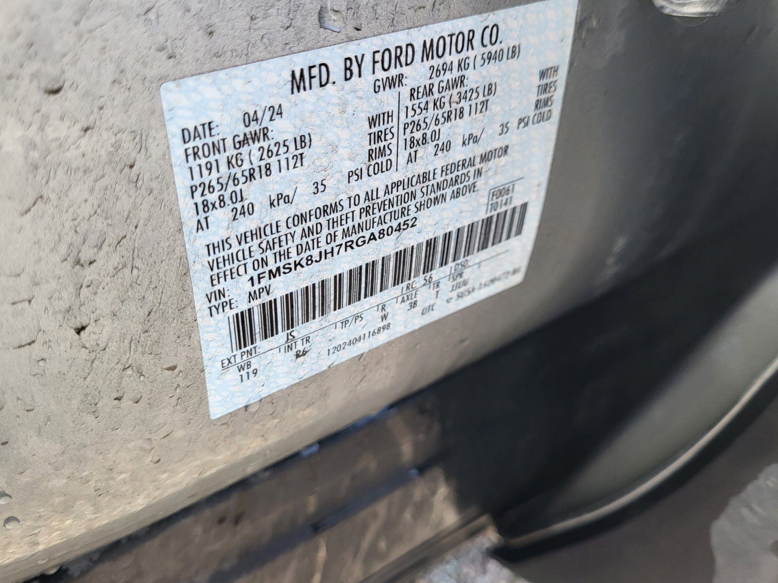 Used 2024 Ford Explorer Timberline w/ Timberline Technology Package image 26