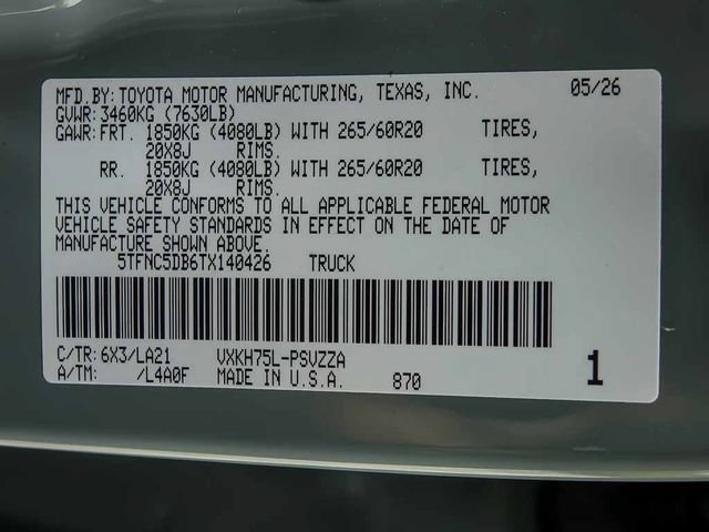New 2026 Toyota Tundra Platinum AWD/4WD image 27
