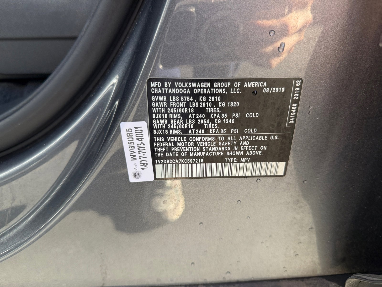 Used 2019 Volkswagen Atlas SE w/ Towing Package image 24