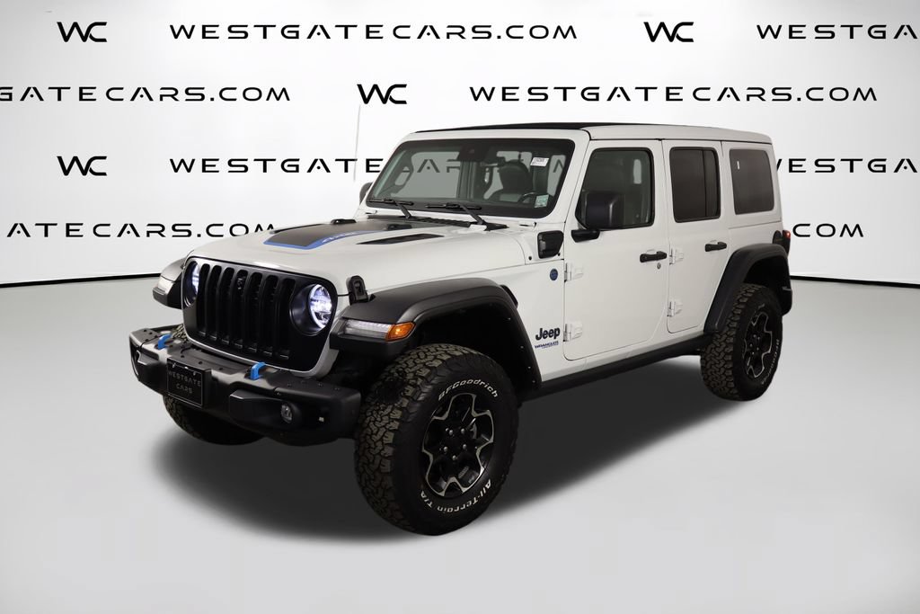 Used 2021 Jeep Wrangler Unlimited Rubicon 4xe w/ Steel Bumper Group AWD/4WD image 1