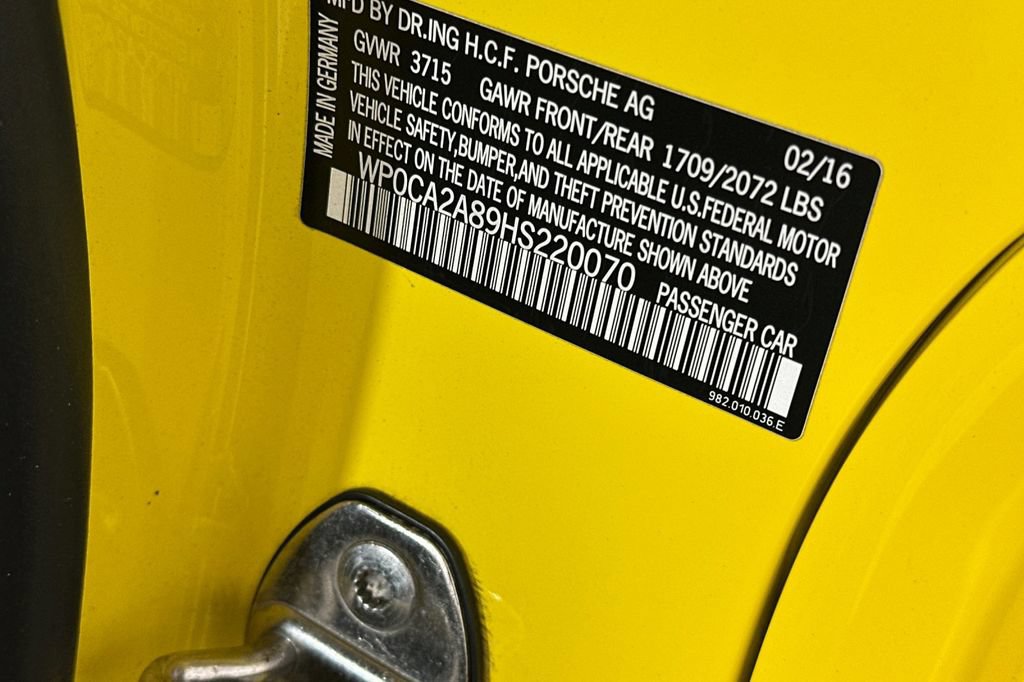Used 2017 Porsche 718 Boxster RWD image 32