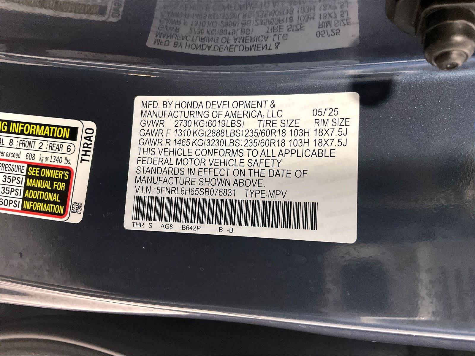 Used 2025 Honda Odyssey EX-L image 37