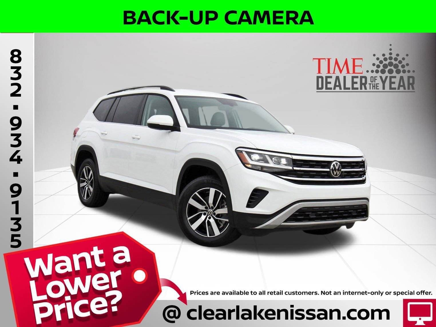 Used 2021 Volkswagen Atlas SE