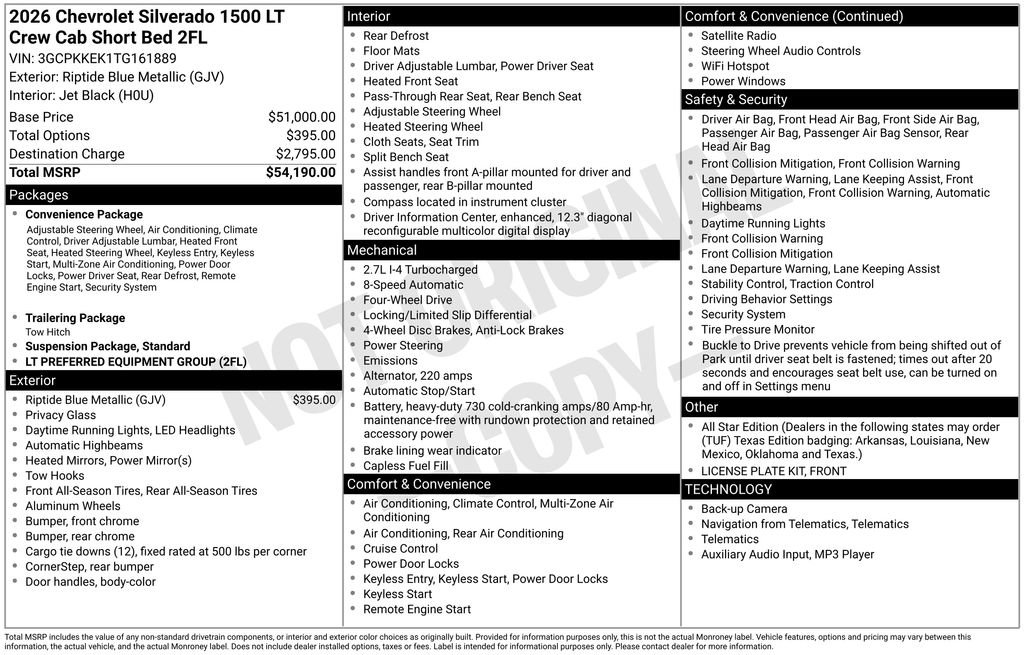 New 2026 Chevrolet Silverado 1500 LT image 7