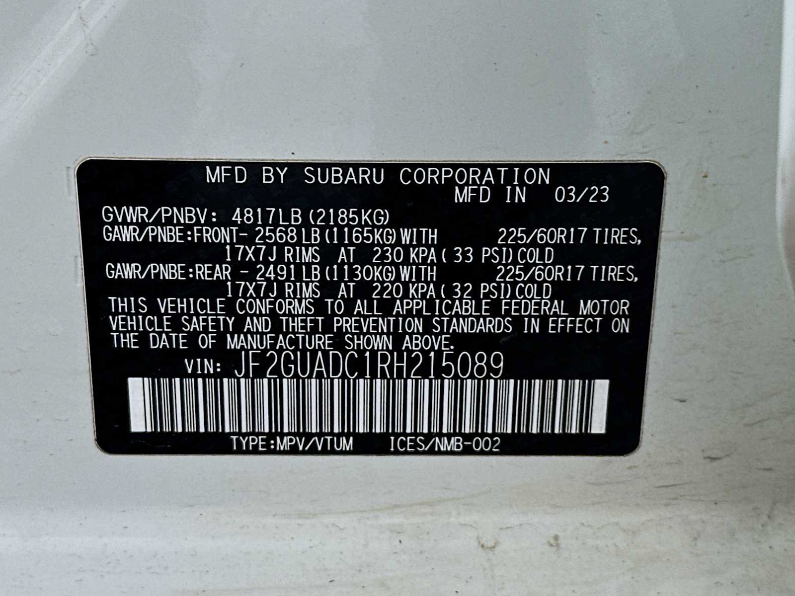 Certified 2024 Subaru Crosstrek 2.0i Premium AWD/4WD image 28