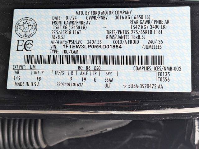 Certified 2024 Ford F150 XLT w/ Equipment Group 302A MID image 35