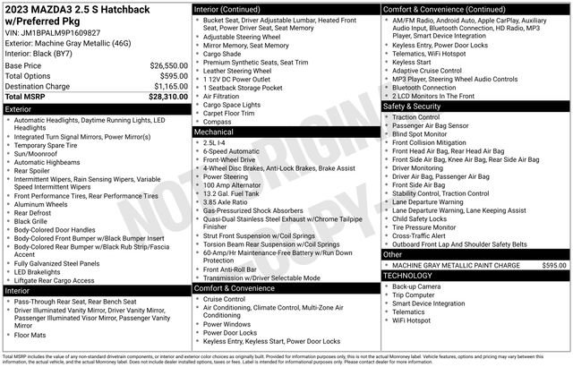 Used 2023 MAZDA MAZDA3 s image 33