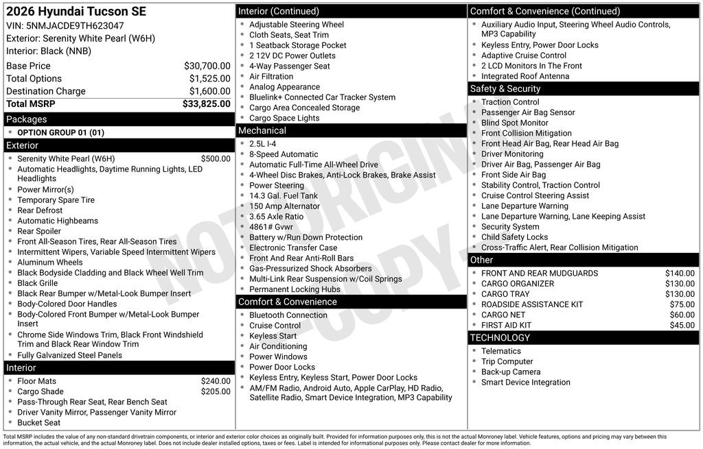 New 2026 Hyundai Tucson SE image 5