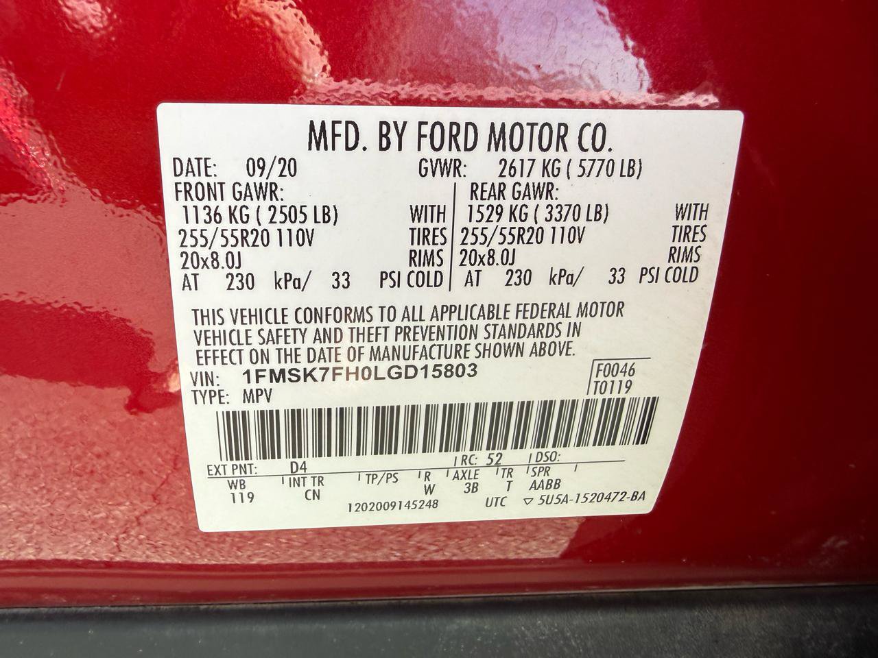 Used 2020 Ford Explorer Limited RWD image 52