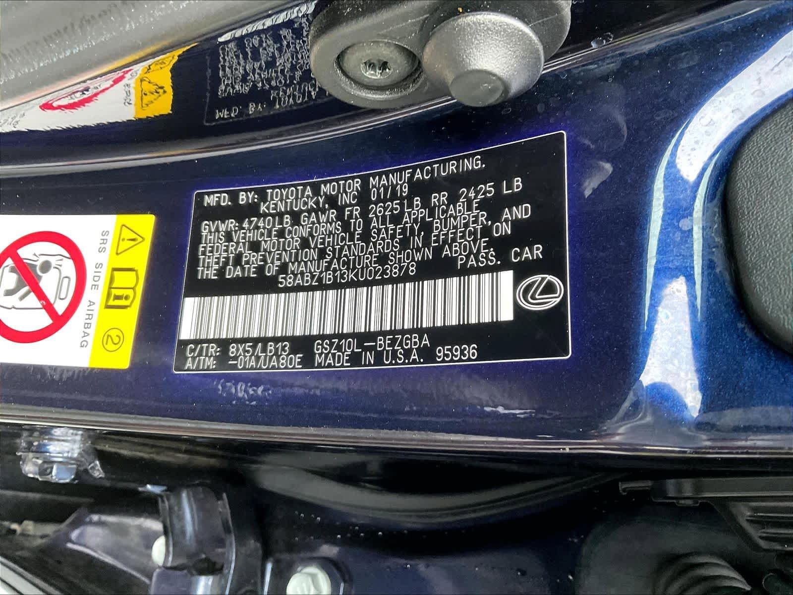 Used 2019 Lexus ES 350 w/ Accessory Package 2 image 34