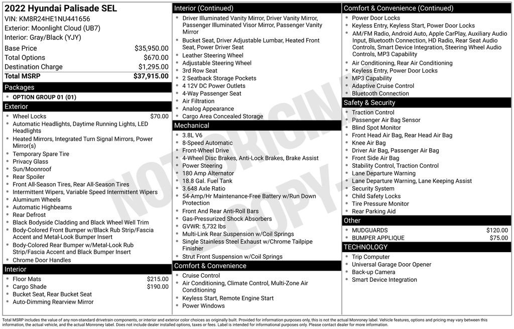 Used 2022 Hyundai Palisade SEL FWD image 5
