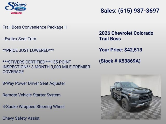 Used 2026 Chevrolet Colorado Trail Boss AWD/4WD image 22