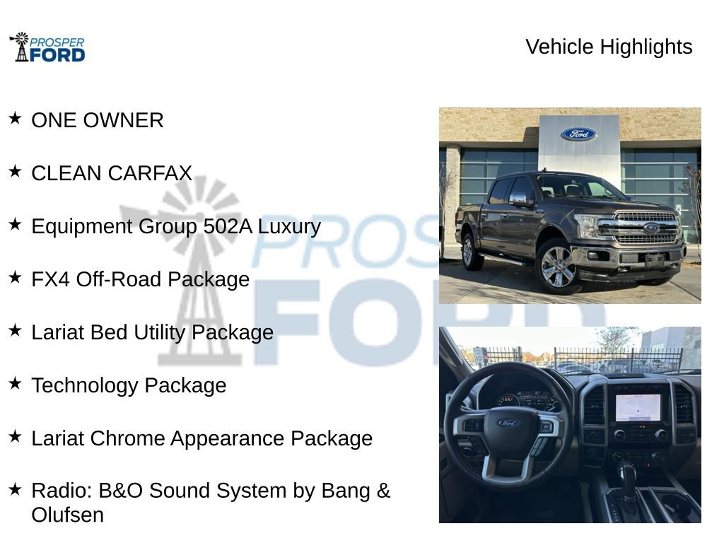 Used 2020 Ford F150 Lariat w/ Equipment Group 502A Luxury image 5