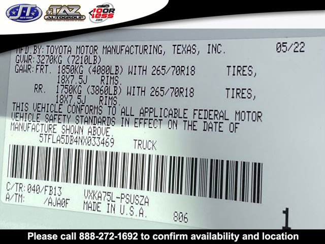 Used 2022 Toyota Tundra SR5 image 21