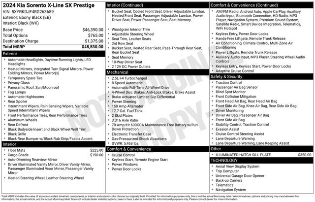 Certified 2024 Kia Sorento SX Prestige image 25