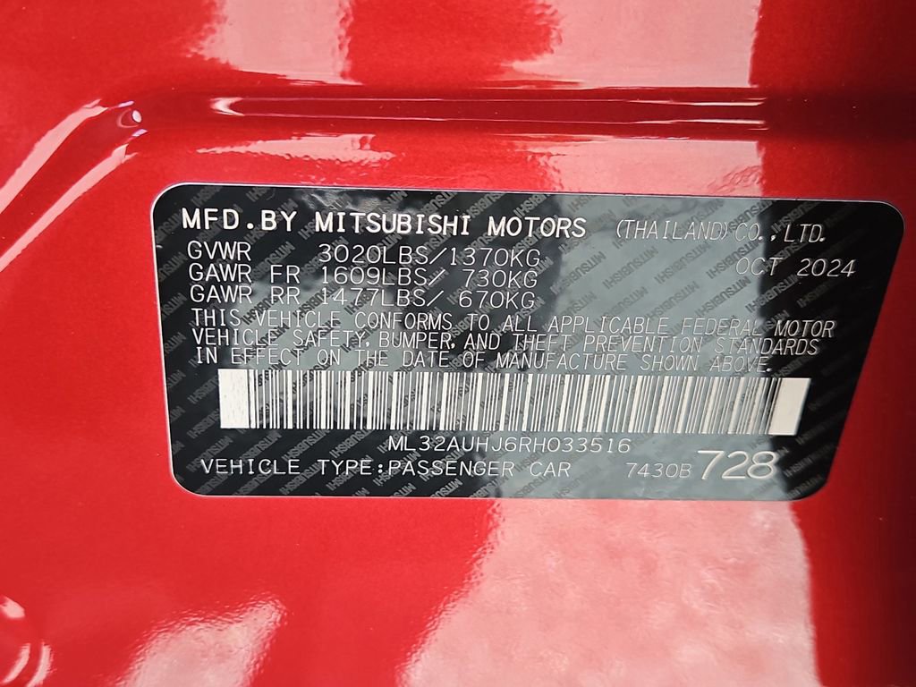 Used 2024 Mitsubishi Mirage ES FWD image 30