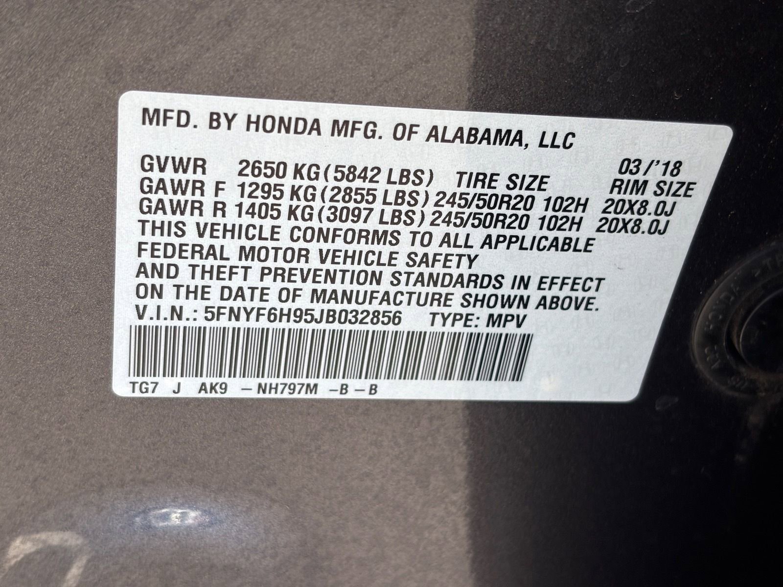 Used 2018 Honda Pilot Touring image 35