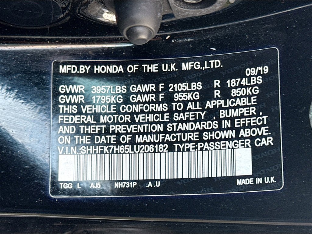 Used 2020 Honda Civic EX image 34