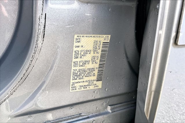 Used 2015 Nissan Armada Platinum w/ 2nd Row Captain Seat Package RWD image 19