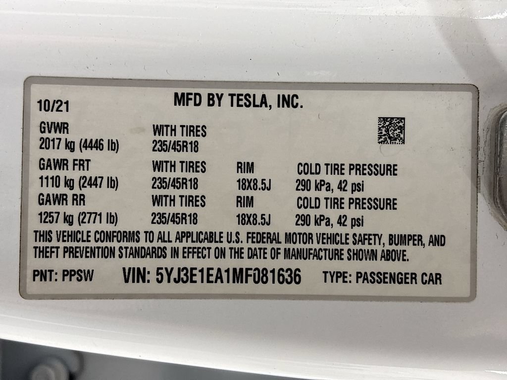 Used 2021 Tesla Model 3 Standard Range Plus RWD image 25