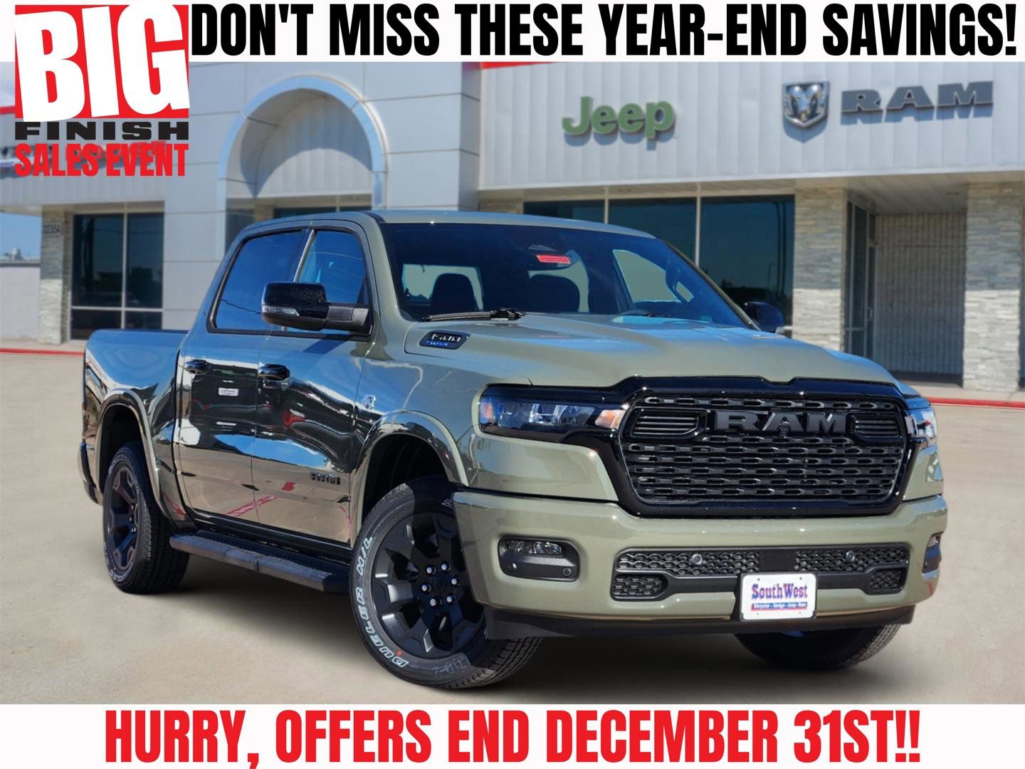 New 2026 RAM 1500 4x4 Crew Cab image 1