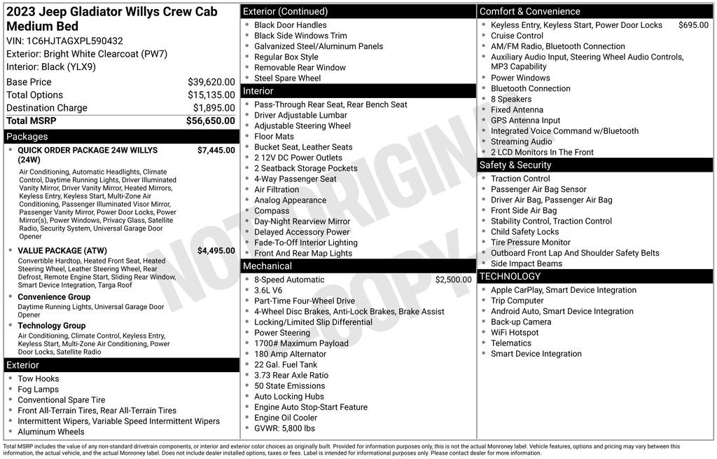 Used 2023 Jeep Gladiator Willys image 10