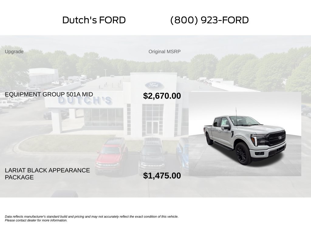 New 2026 Ford F150 Lariat w/ Equipment Group 501A Mid AWD/4WD image 6