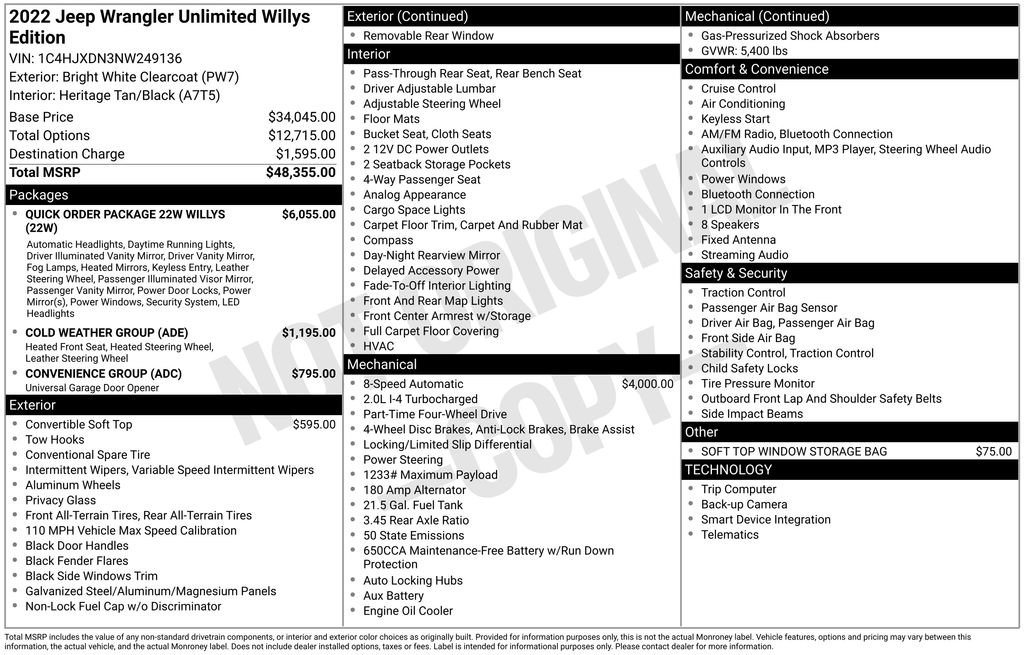 Used 2022 Jeep Wrangler Unlimited Sport image 4