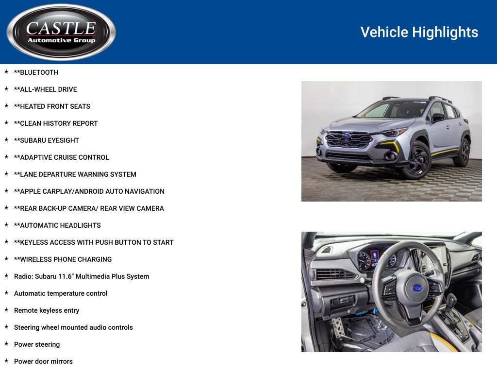 Used 2026 Subaru Crosstrek 2.5i Sport AWD/4WD image 3