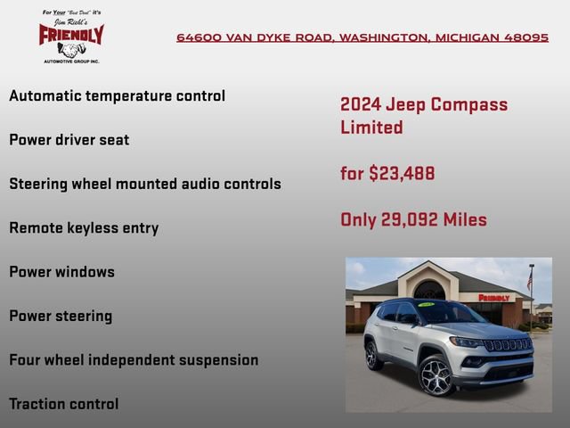 Used 2024 Jeep Compass Limited AWD/4WD image 10