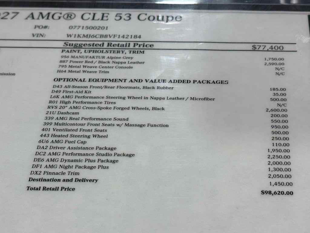New 2027 Mercedes-Benz CLE 53 AMG 4MATIC Coupe image 17