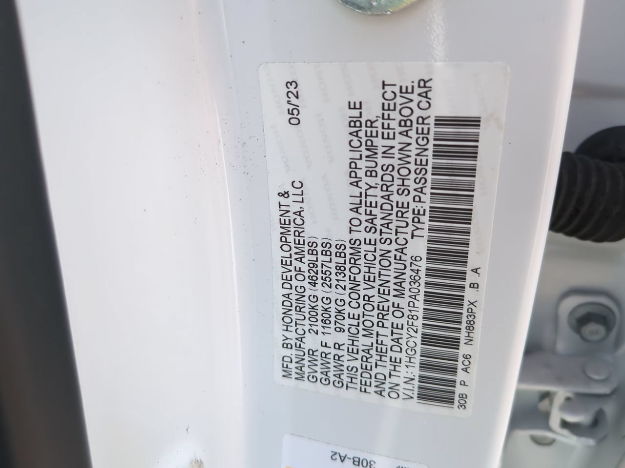 Certified 2023 Honda Accord Touring image 24