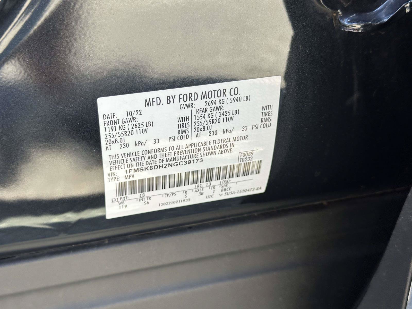 Certified 2022 Ford Explorer XLT w/ Equipment Group 202A AWD/4WD image 15