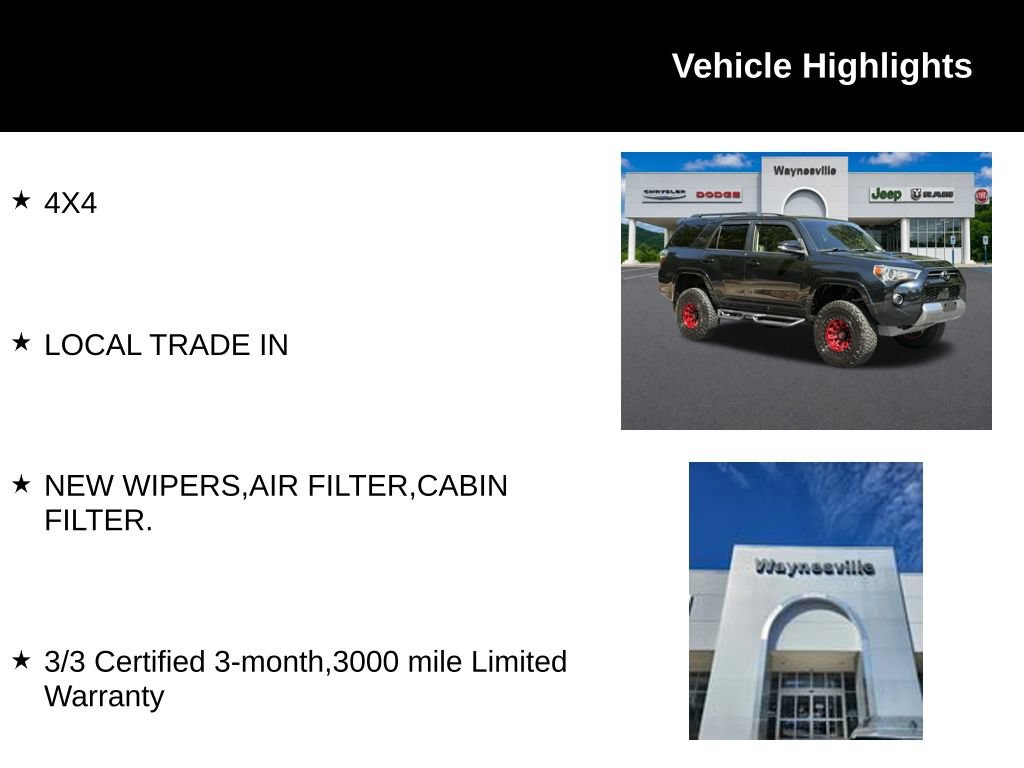 Used 2024 Toyota 4Runner TRD Off-Road Premium w/ 4Runner Black Package (TMS) AWD/4WD image 2