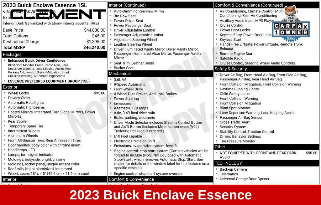 Used 2023 Buick Enclave Essence FWD image 5