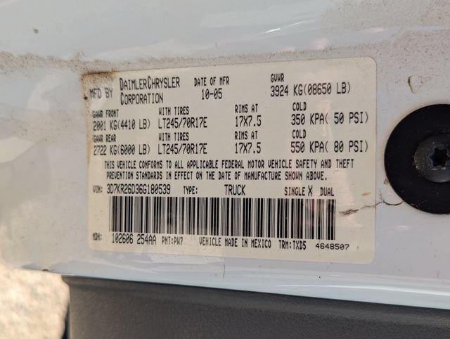 Used 2006 Dodge Ram 2500 Truck ST w/ Trailer Tow Group RWD image 17