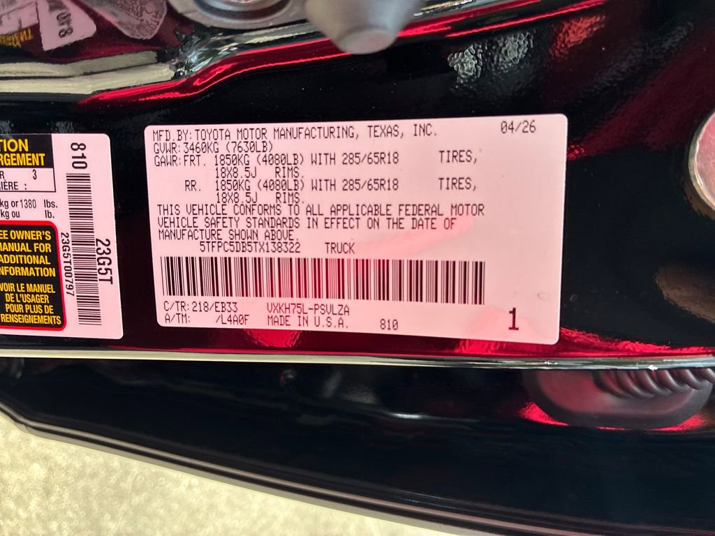New 2026 Toyota Tundra TRD Pro AWD/4WD image 38