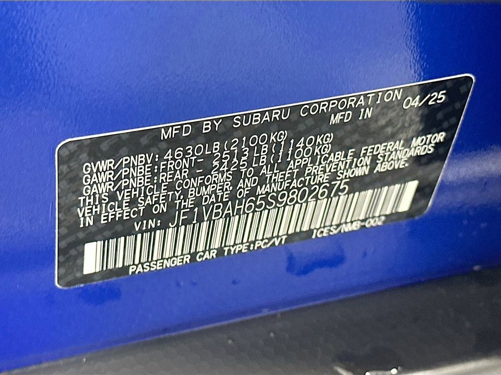 Used 2025 Subaru WRX Premium w/ Popular Package #1A AWD/4WD image 30
