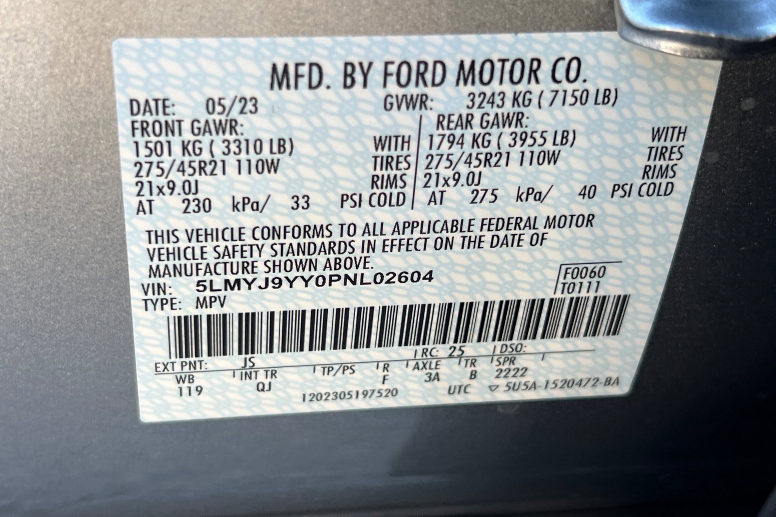 Certified 2023 Lincoln Aviator Black Label Grand Touring w/ Class IV Trailer Tow Package image 31