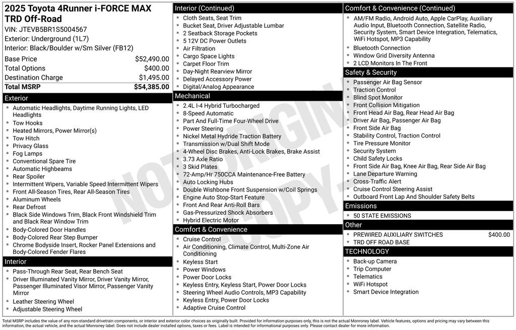 Used 2025 Toyota 4Runner TRD Off-Road image 35
