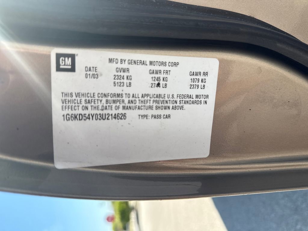 Used 2003 Cadillac De Ville w/ Trunk Convenience Package image 34