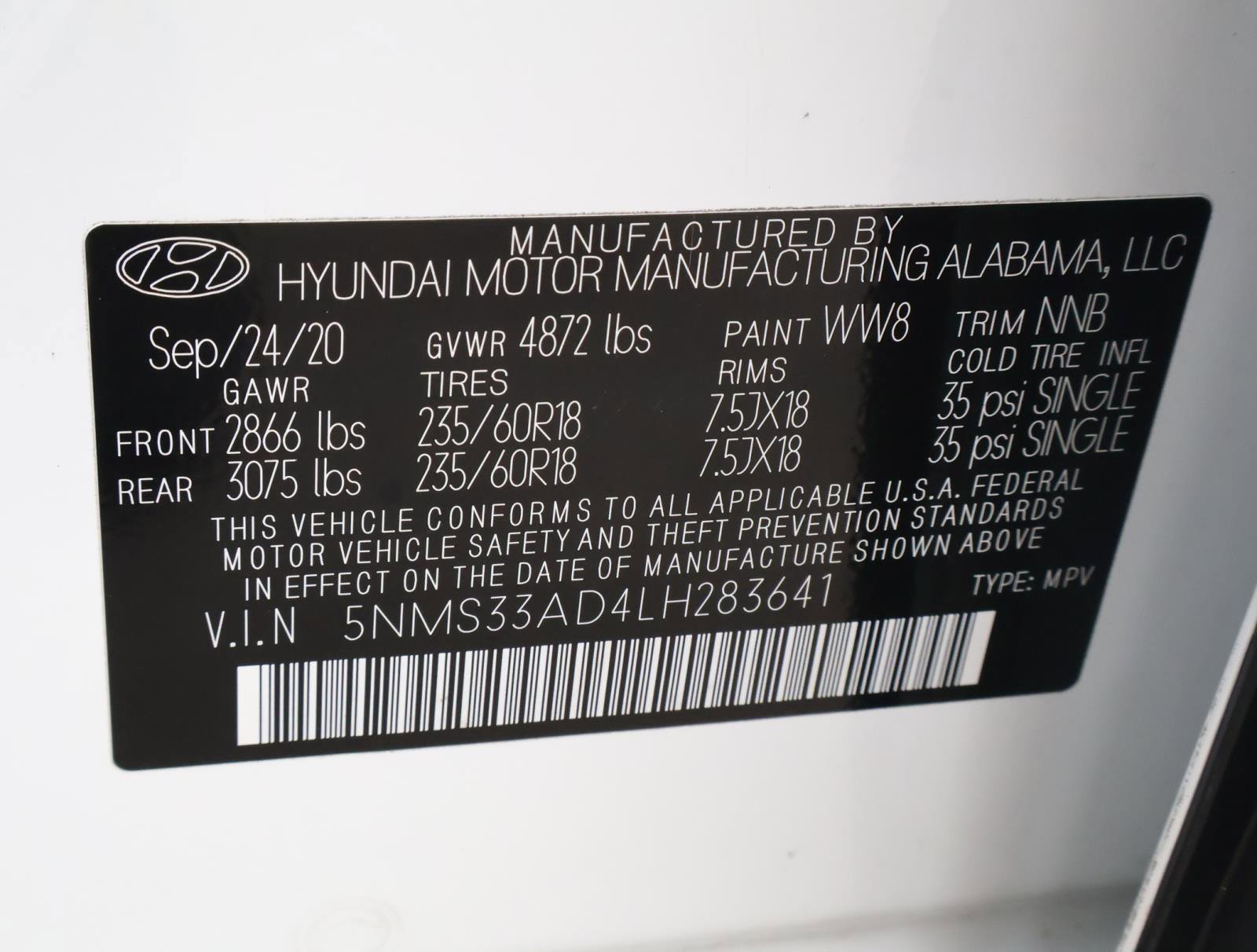 Used 2020 Hyundai Santa Fe SEL w/ Convenience Package FWD image 20